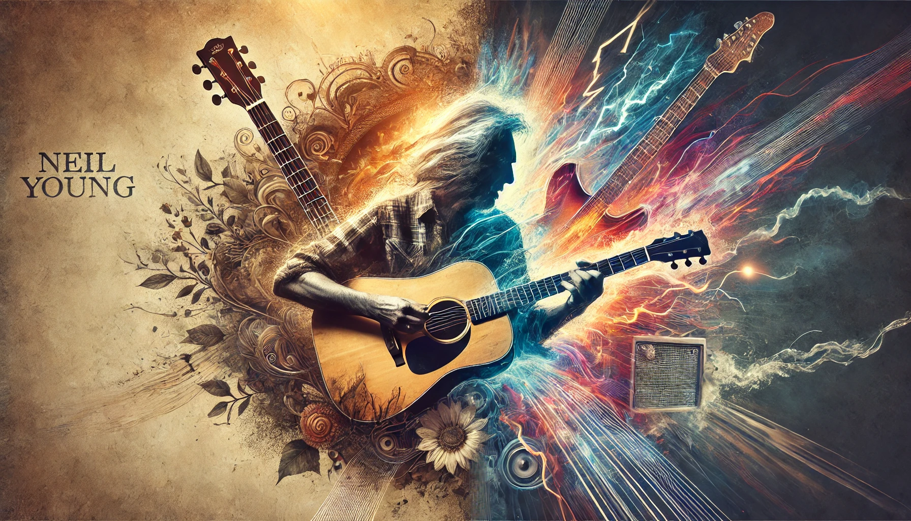 The Duality of Neil Young: Mastering Folk and Rock