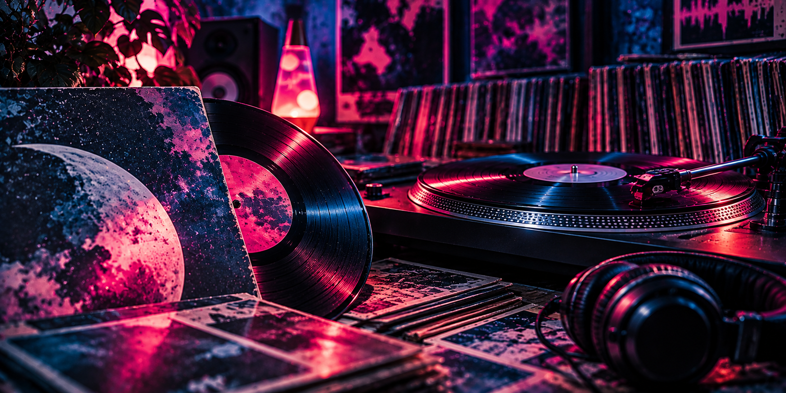 Vinyl records representing Tune Tempest album reviews