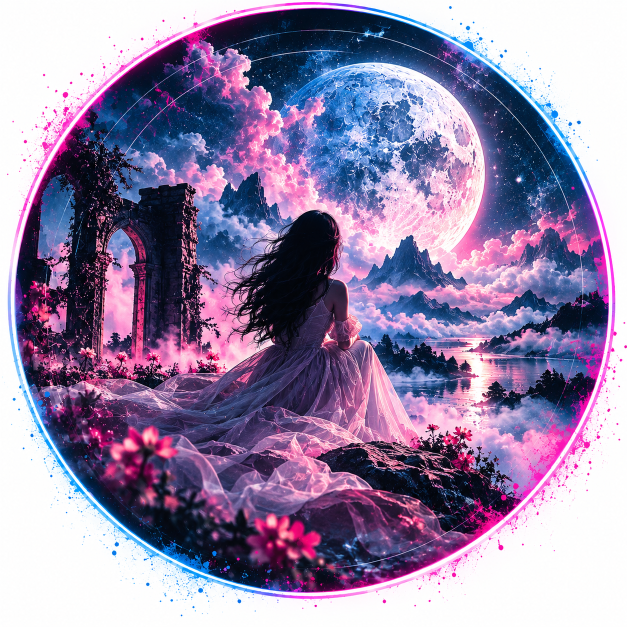 Dream pop and art pop inspired artwork for Kate