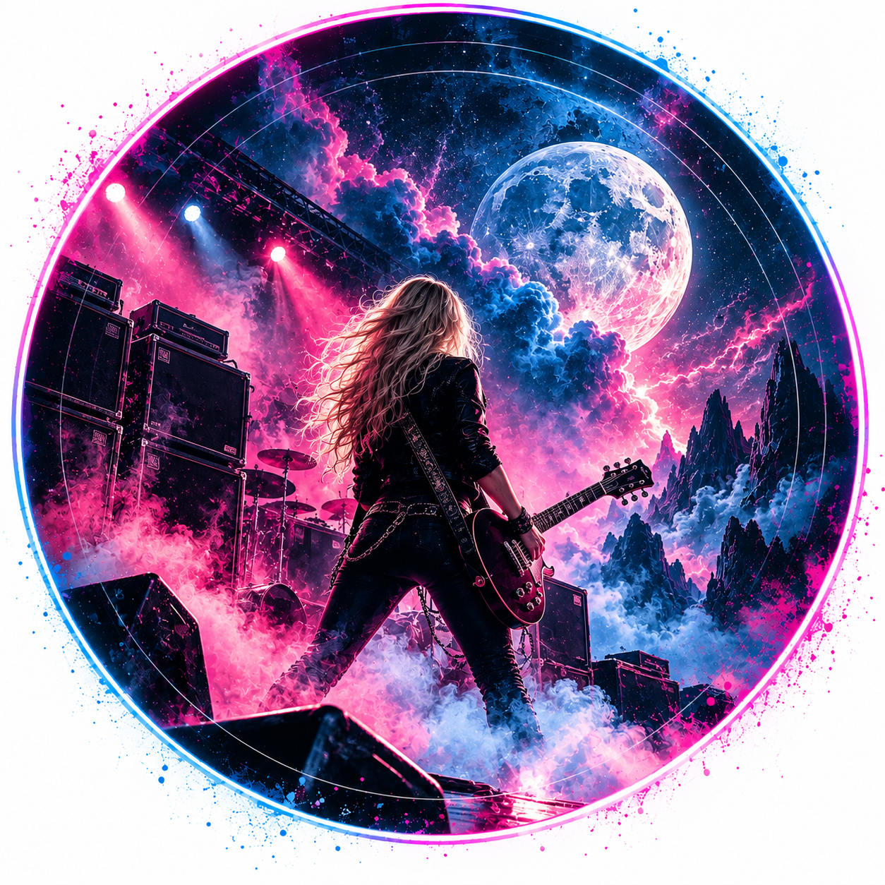 Metal and hard rock inspired artwork for Maia